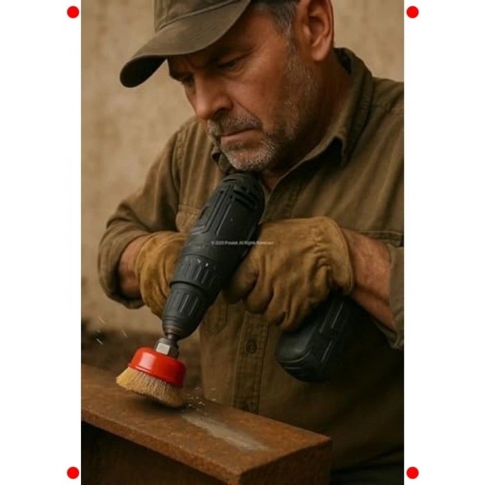 Saçaklı Çanak Fırça (65mm, Çelik Tel)