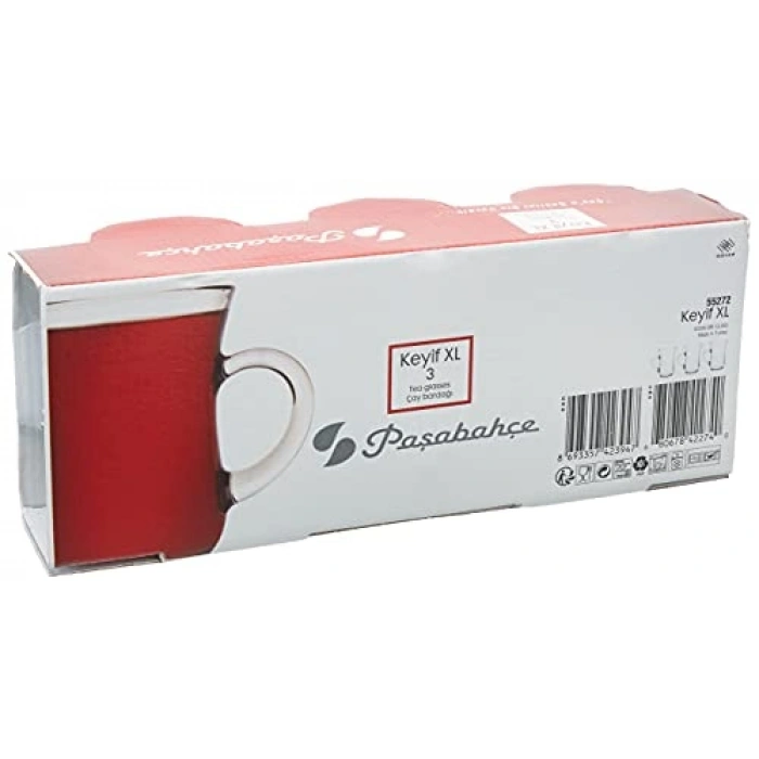 Sade 175 ml Çay Bardağı Seti, 3 Parça ile Şıklık