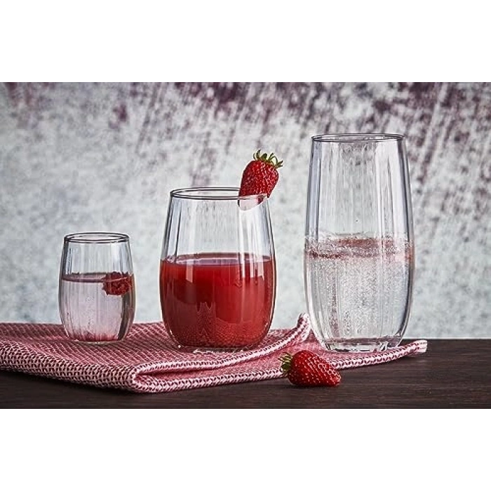 Sade 380 ml Su Bardağı, 6 Parça Set