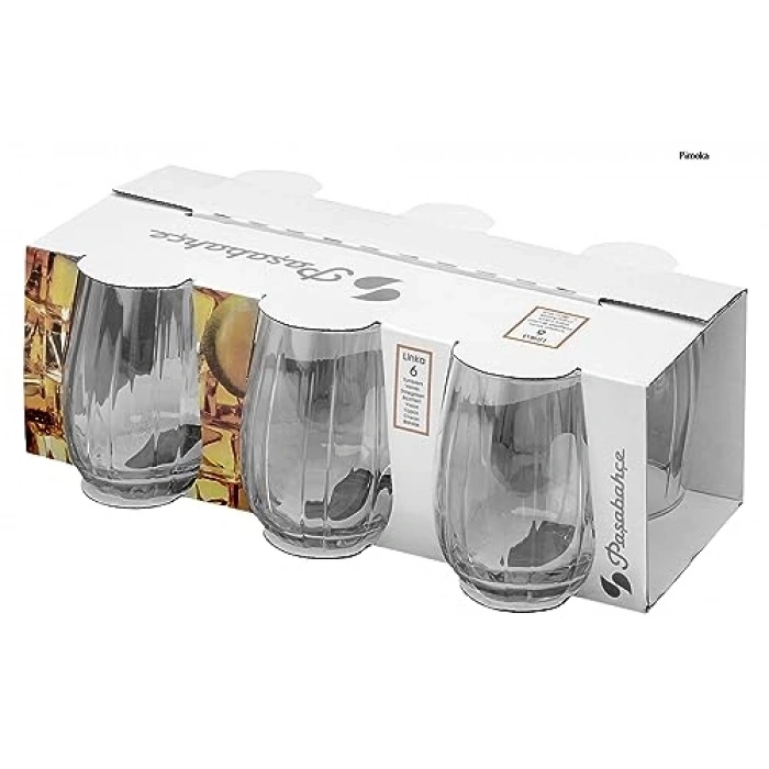 Sade 380 ml Su Bardağı, 6 Parça Set