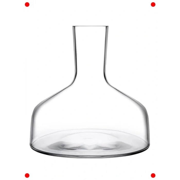 Sade Tasarım Damla Desenli Cam Karaf