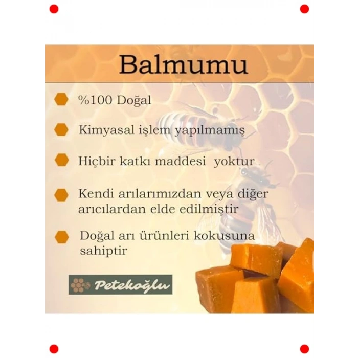 Saf Doğal Katkısız Balmumu - 200 Gram