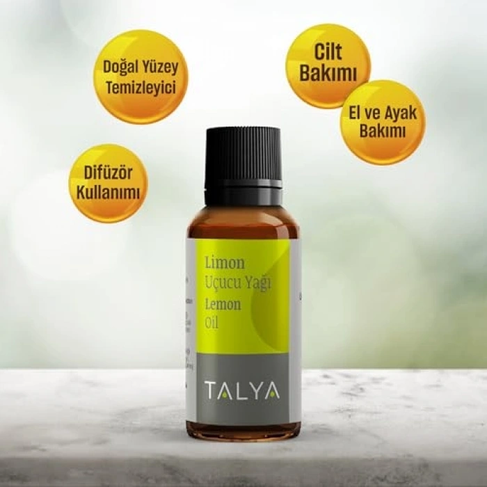 Saf Limon Uçucu Yağı, 10 ml, Aromaterapi için