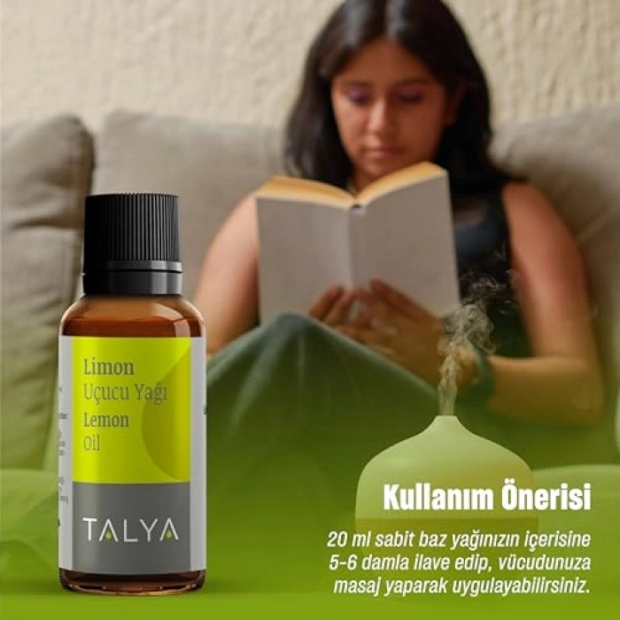 Saf Limon Uçucu Yağı, 10 ml, Aromaterapi için