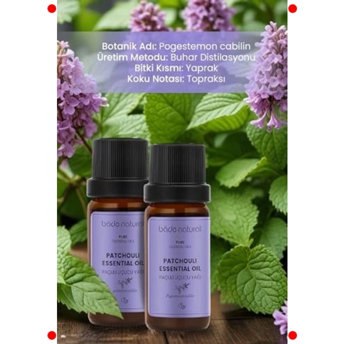 Saf Paçuli Uçucu Yağı 10 ml - Aromaterapi