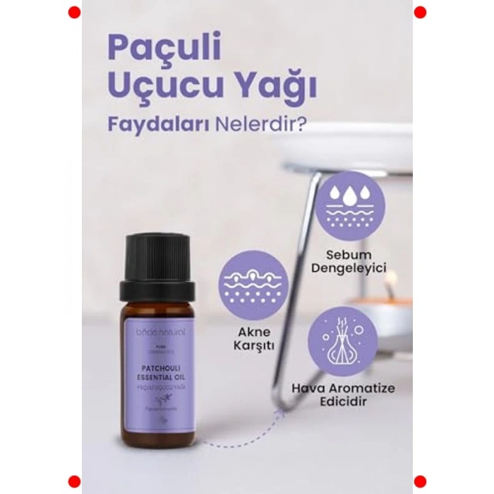 Saf Paçuli Uçucu Yağı 10 ml - Aromaterapi