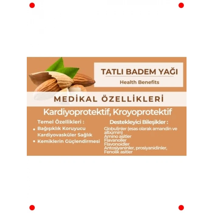 Saf Tatlı Badem Yağı 50 ML - Cilt & Tırnak Bakımı