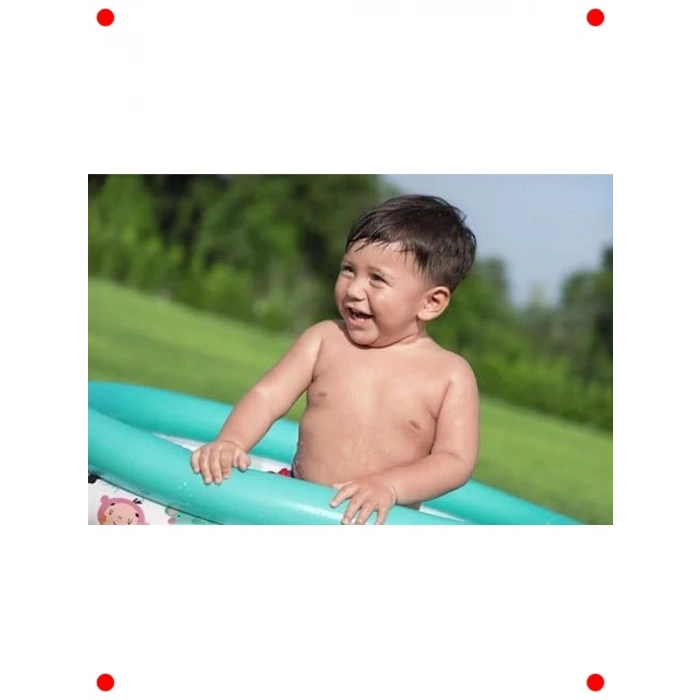 Safari Temalı Şişme Yuvarlak Çocuk Havuzu