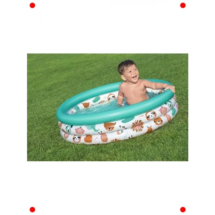 Safari Temalı Şişme Yuvarlak Çocuk Havuzu