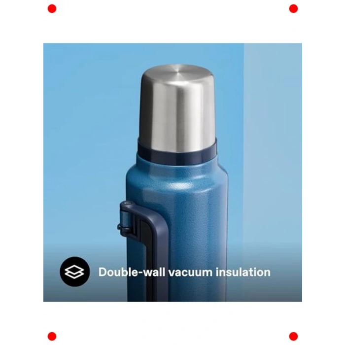 Sağlam Klasik Vakumlu Çelik Termos - 1.4 Lt