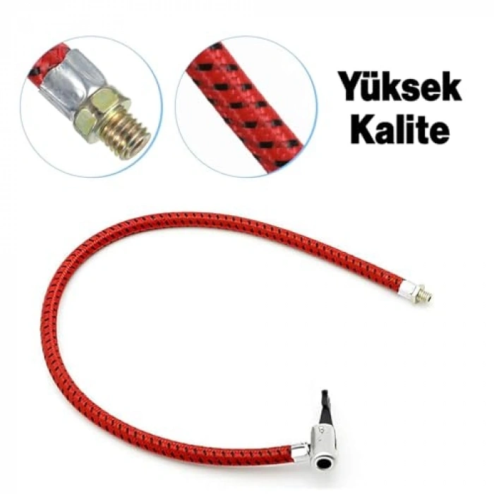 Sağlam ve Kullanışlı 50 cm Hortumlu Bisiklet Pompası