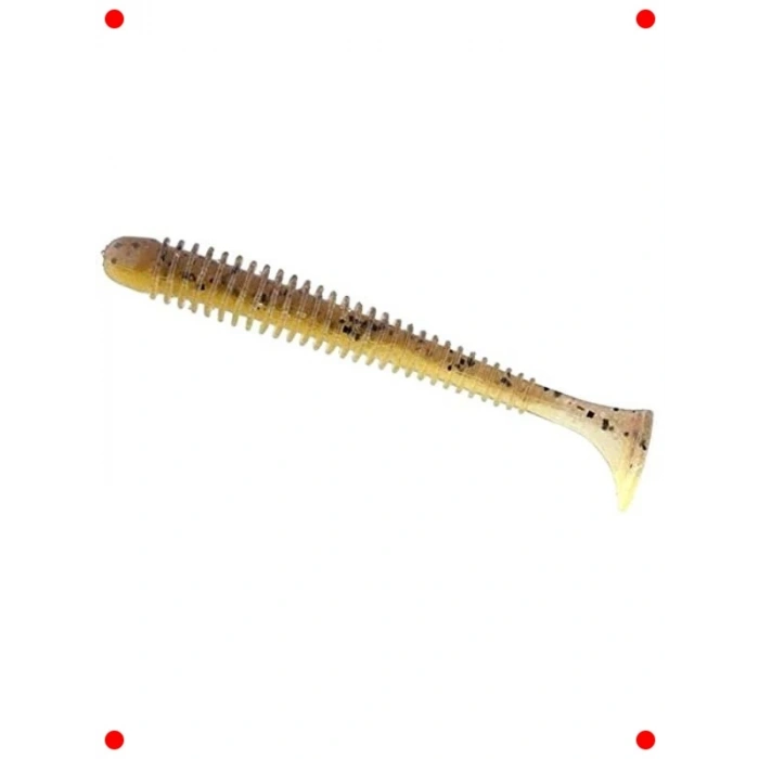 Salınım Etkili Yumuşak Yem - 4 inç, Yeşil/Sarı