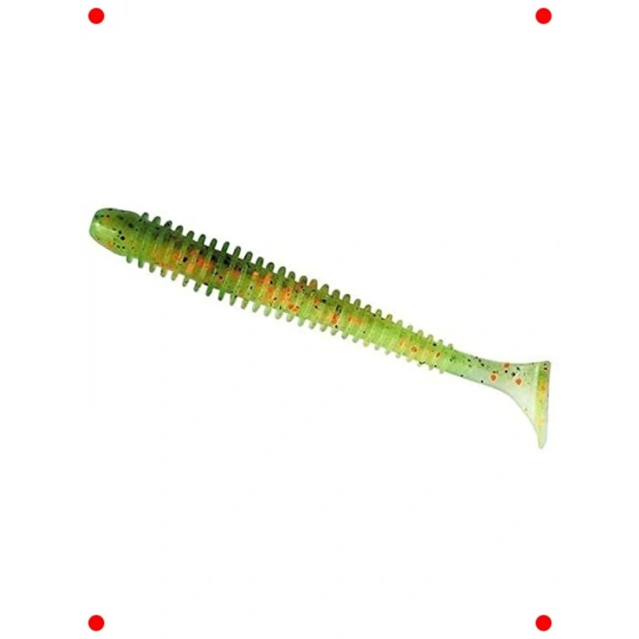 Salınım Etkili Yumuşak Yem - 4 inç, Yeşil/Sarı