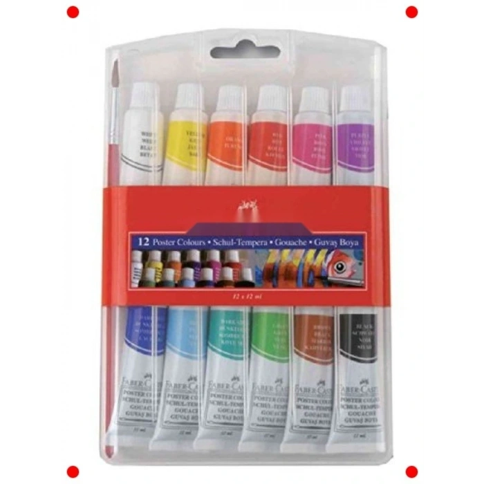 Sanat Guaj  Seti - 12 Renk Tüp