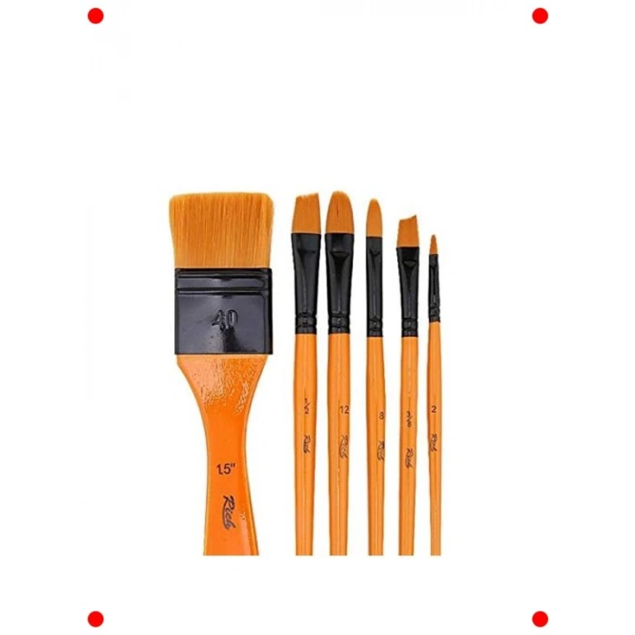 Sanat ve Boyama İçin 6lı Fırça Seti