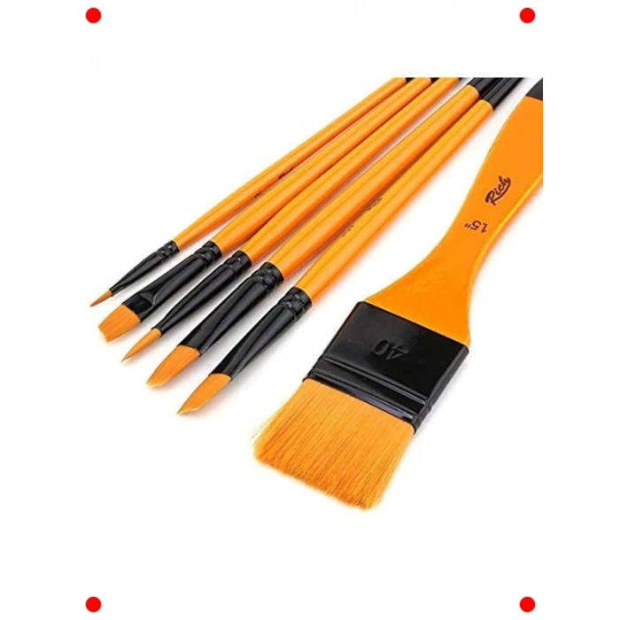 Sanat ve Boyama İçin 6lı Fırça Seti