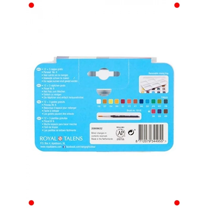 Sanatsal Suluboya Seti - 12+3 Renk