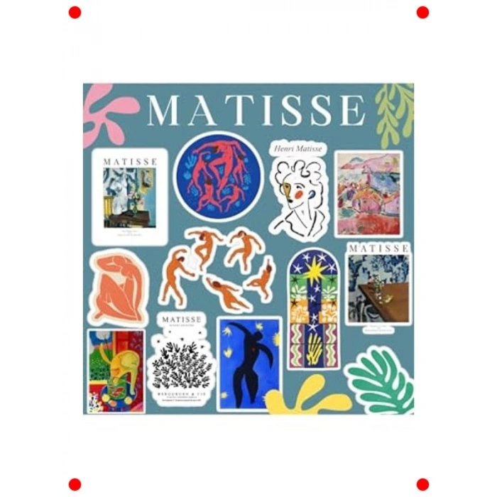 Sanatsal Temalı Sticker Seti - Laptop & Defter Etiketi