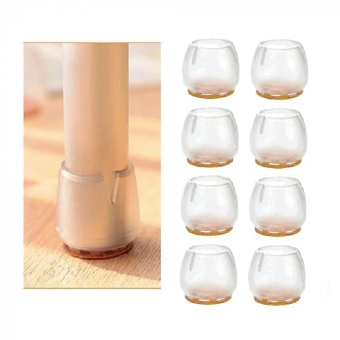 sandalye pabucu,Masa,koltuk,tabure ayak kılıfı 8 adet (Small)