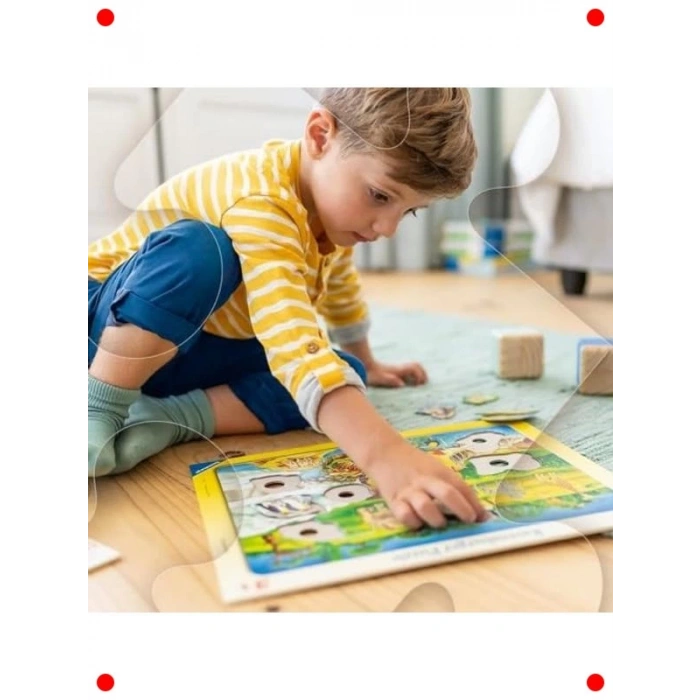 Şantiye Temalı Çerçeveli Çocuk Yapbozu (24 P.)