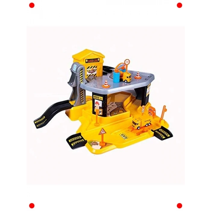 Şantiye Temalı Oyuncak Garaj Seti