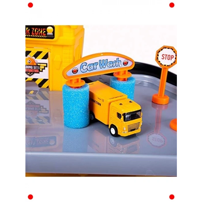 Şantiye Temalı Oyuncak Garaj Seti