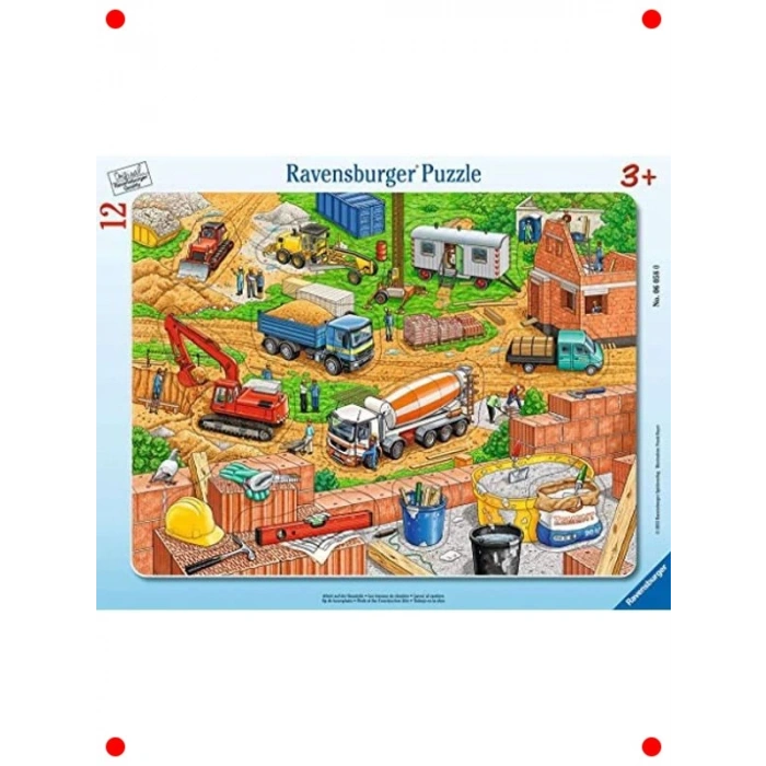 Şantiyede Çalışma Temalı Çocuk Yapbozu