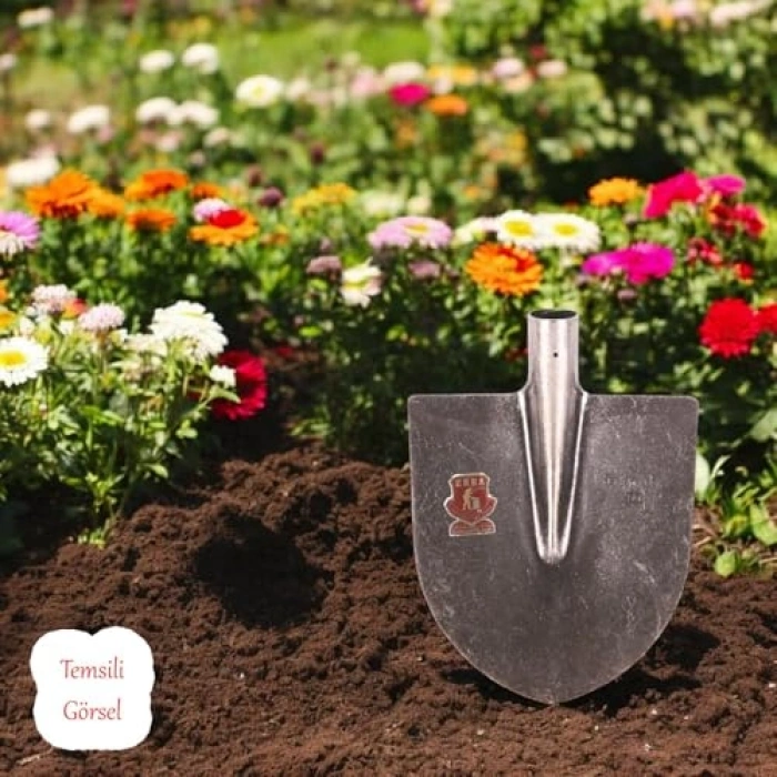 Sapsız Çelik Bahçe Küreği - 28 cm Keskin