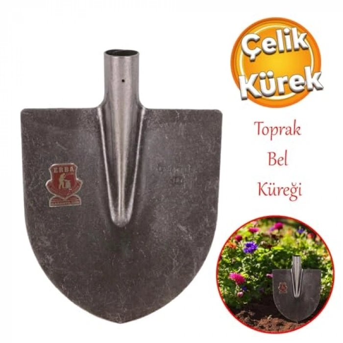 Sapsız Çelik Bahçe Küreği - 28 cm Keskin