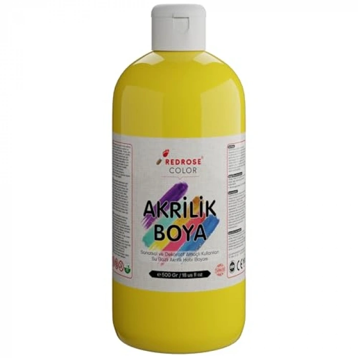 Sarı Akrilik Boya, 500 gr