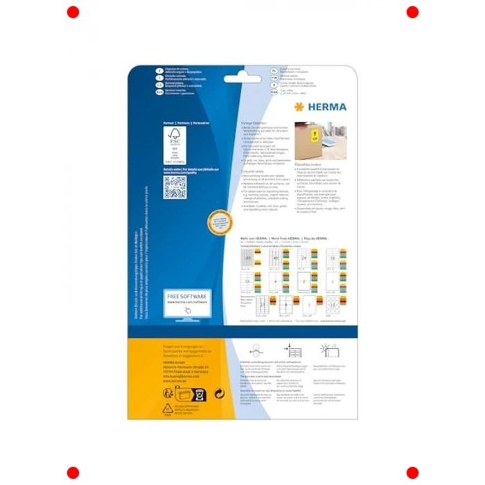 Sarı Çıkarılabilir Yazdırılabilir Etiket 480 Adet