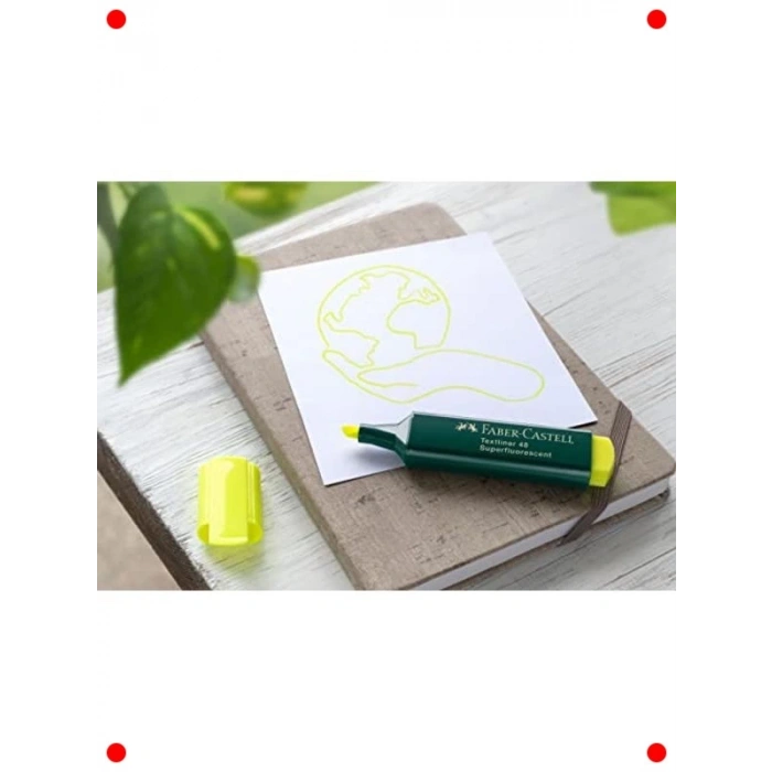 Sarı Doldurulabilir Fosforlu Kalem - Uzun Ömürlü