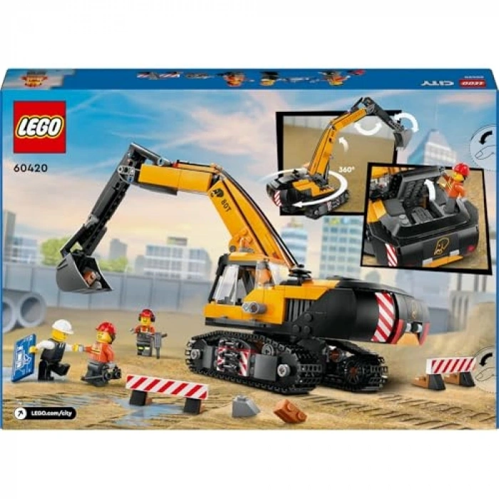 Sarı İnşaat Ekskavatörü: 8 Yaş ve Üstü İçin 633 Parça