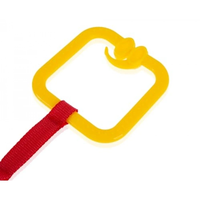 Sarı Kare Şekilli Çıngıraklı Puset Halkası