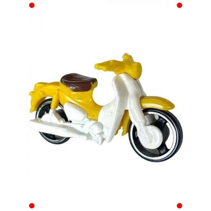 Sarı Motosiklet Model Araba - Koleksiyon Serisi