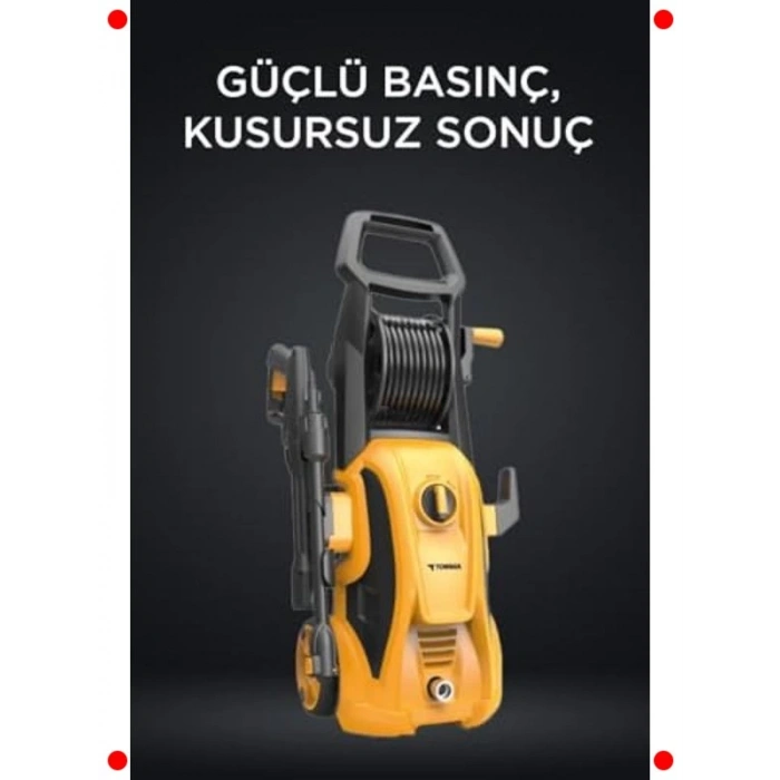 Sarı Yüksek Basınçlı Temizleme Makinesi 2000W 150 Bar