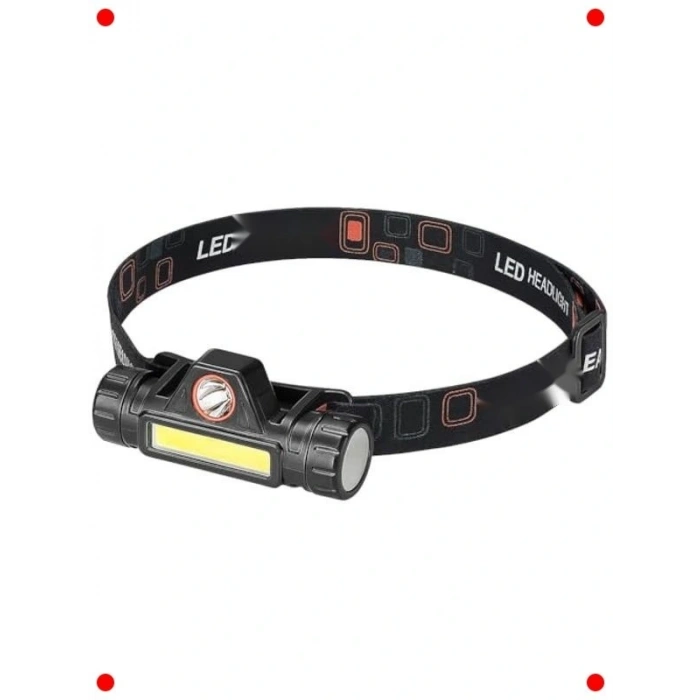 Şarj Edilebilir LED Kafa Feneri – 200 Lümen, Su Geçirmez