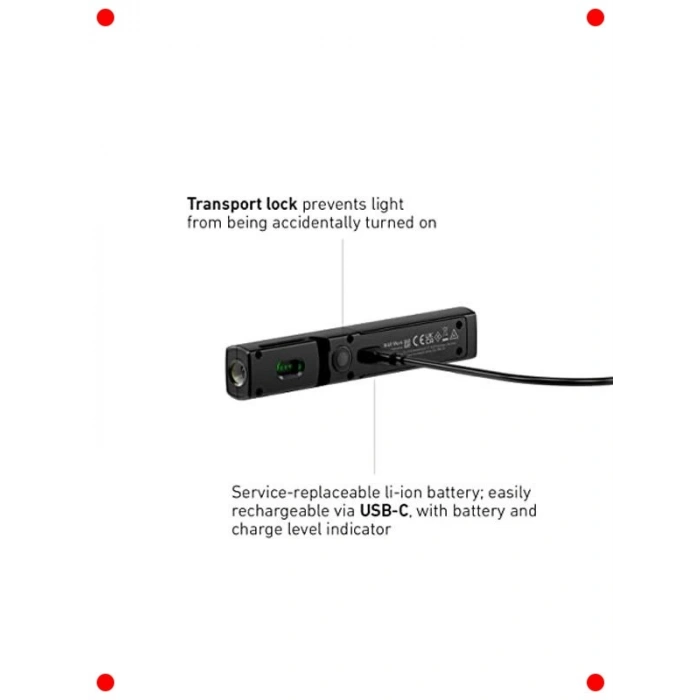 Şarj Edilebilir Mıknatıslı Çalışma El Feneri