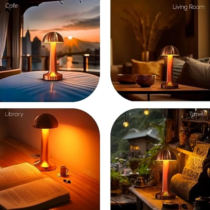 Şarj Edilebilir Modern Masa Lambası, 24 Saat Kullanım Süresi