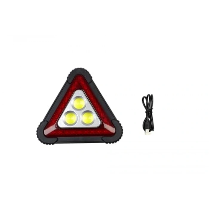 Şarj Edilebilir Pil ile Üçgen LED Reflektör - Powerbank Özelliği