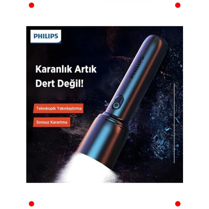 Şarj Edilebilir Zoomlu 400 Lümen LED El Feneri