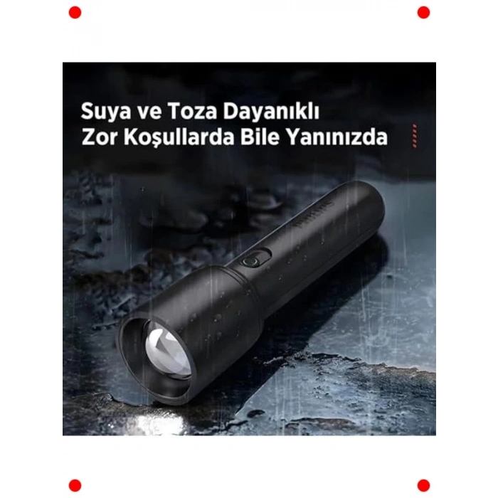 Şarj Edilebilir Zoomlu 400 Lümen LED El Feneri