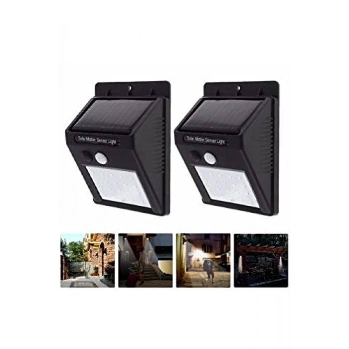 Şarj Olabilir 20 Ledli Güneş Enerjili Bahçe Lambası