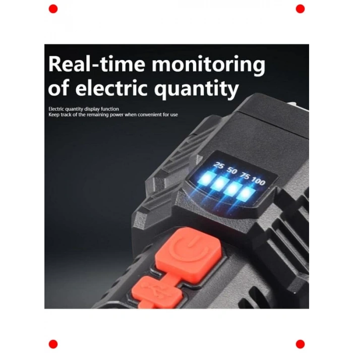 Şarjlı 5 LED Ultra Güçlü Su Geçirmez El Feneri