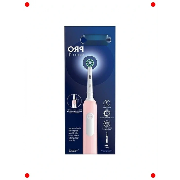 Şarjlı Elektrikli Diş Fırçası - Pembe