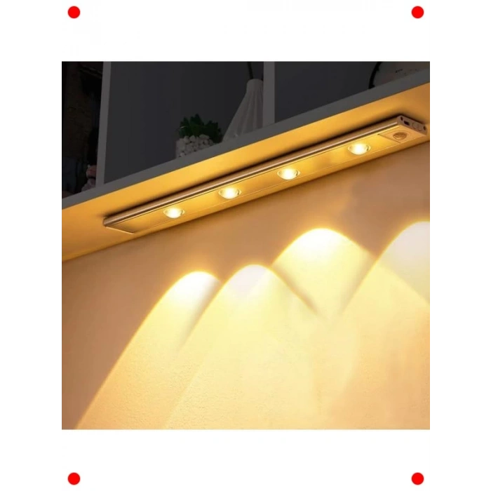 Şarjlı Hareket Sensörlü LED Şerit | 60cm & 3 Renk