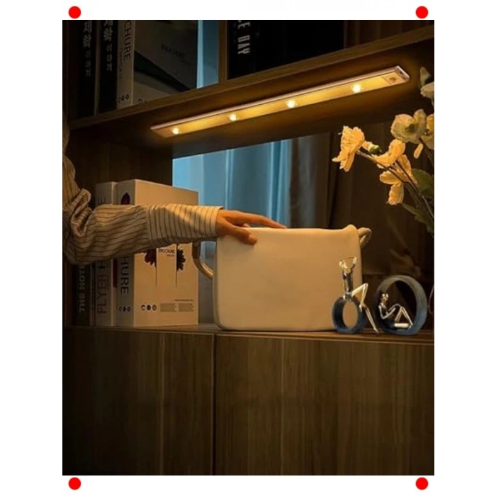 Şarjlı Hareket Sensörlü LED Şerit | 60cm & 3 Renk