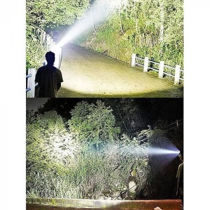 Şarjlı Kafa Lambası, 6000 Lümen Parlaklık ile Yüksek Performans