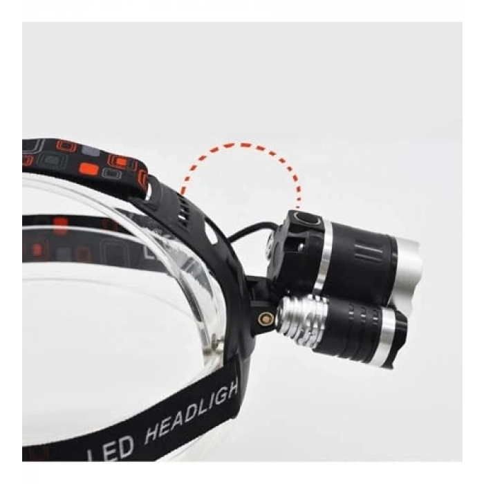 Şarjlı Kafa Lambası, 6000 Lümen Parlaklık ile Yüksek Performans