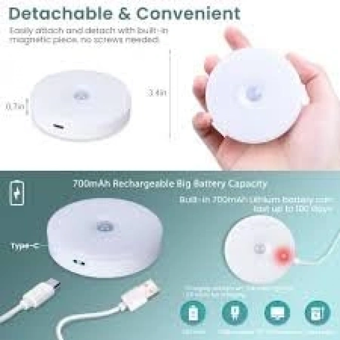 Şarjlı LED Gece Lambası, Enerji Tasarruflu